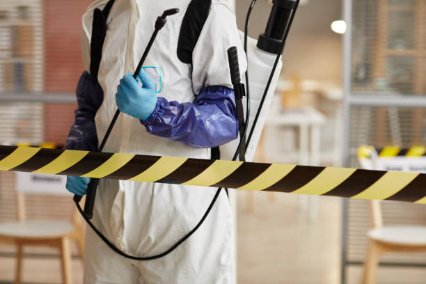 Professional Biohazard Cleanup technician working in Ho-Ho-Kus, NJ